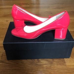 J. Crew Red Patent Ballet Pump